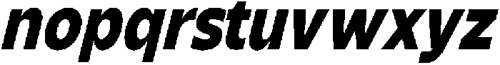 Shansio Extra Bold Italic otf (700) Font LOWERCASE