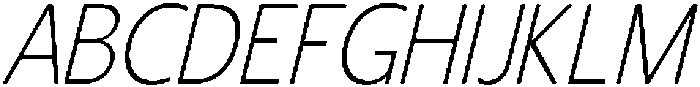 Shansio Extra Light Italic otf (200) Font UPPERCASE
