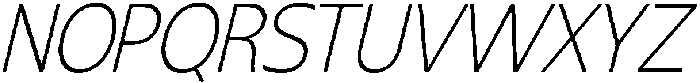 Shansio Extra Light Italic otf (200) Font UPPERCASE