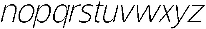 Shansio Extra Light Italic otf (200) Font LOWERCASE