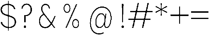 Shansio Extra Light otf (200) Font OTHER CHARS