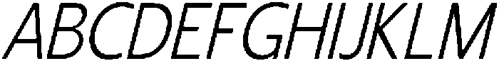 Shansio Light Italic otf (300) Font UPPERCASE
