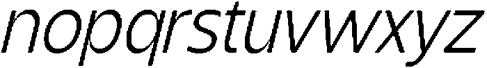 Shansio Light Italic otf (300) Font LOWERCASE