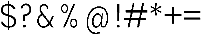 Shansio Light otf (300) Font OTHER CHARS