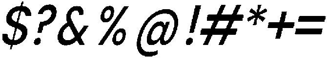 Shansio Medium Italic otf (500) Font OTHER CHARS