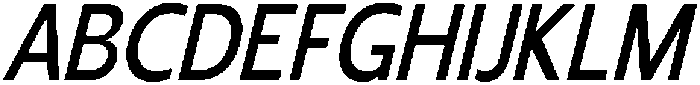 Shansio Medium Italic otf (500) Font UPPERCASE
