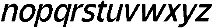 Shansio Medium Italic otf (500) Font LOWERCASE