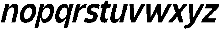 Shansio Semi Bold Italic otf (600) Font LOWERCASE