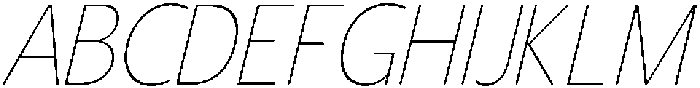 Shansio Thin Italic otf (100) Font UPPERCASE