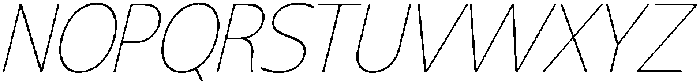 Shansio Thin Italic otf (100) Font UPPERCASE