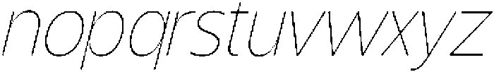 Shansio Thin Italic otf (100) Font LOWERCASE