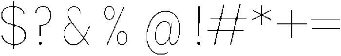 Shansio Thin otf (100) Font OTHER CHARS