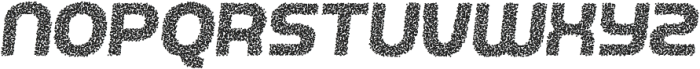 Shaolin Speckle Italic otf (400) Font LOWERCASE