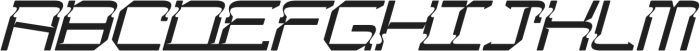 Shaped Spaces Regular Italic otf (400) Font UPPERCASE