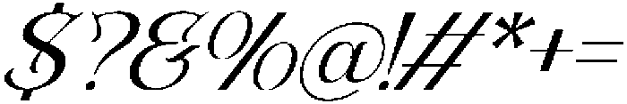 Shaprone Oblique otf (400) Font OTHER CHARS