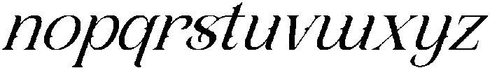 Shaprone Oblique otf (400) Font LOWERCASE