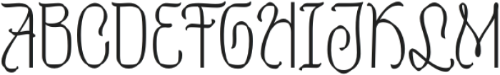 SharonElany-Regular otf (400) Font UPPERCASE