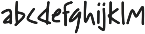 Sharp Edges Regular Regular otf (400) Font LOWERCASE