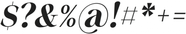 Sharpe Bold Italic otf (700) Font OTHER CHARS