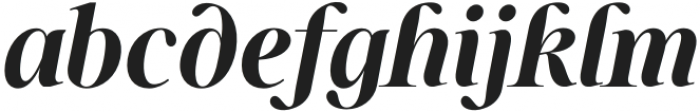 Sharpe Bold Italic otf (700) Font LOWERCASE