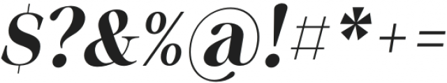 Sharpe Bold Slanted otf (700) Font OTHER CHARS