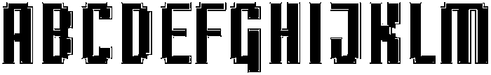 Sharpix Inline otf (400) Font UPPERCASE