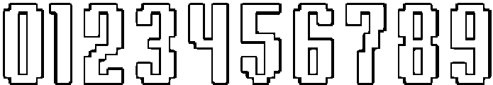 Sharpix Outline Rounded otf (400) Font OTHER CHARS