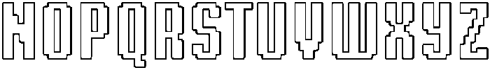 Sharpix Outline Rounded otf (400) Font LOWERCASE