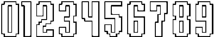 Sharpix Outline otf (400) Font OTHER CHARS