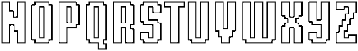 Sharpix Outline otf (400) Font UPPERCASE