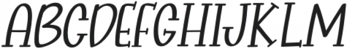 Shebae-Italic otf (400) Font UPPERCASE
