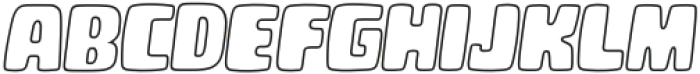 Sheepwool Italic Outline otf (400) Font UPPERCASE