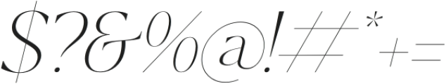 Shefian Italic otf (400) Font OTHER CHARS