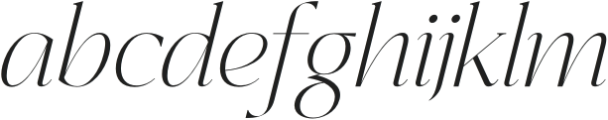 Shefian Italic otf (400) Font LOWERCASE