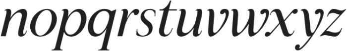 Sheftira Italic otf (400) Font LOWERCASE