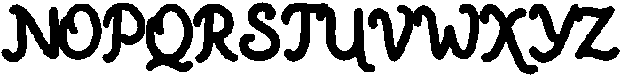 Sheila Regular otf (400) Font UPPERCASE