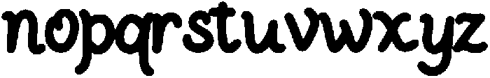 Sheila Regular otf (400) Font LOWERCASE