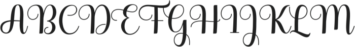 ShellaScript otf (400) Font UPPERCASE