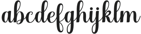 ShellaScript otf (400) Font LOWERCASE