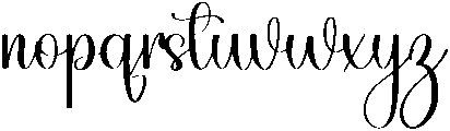 Shelly Regular otf (400) Font LOWERCASE