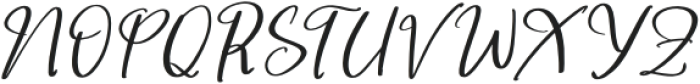 Shelter Melody Italic otf (400) Font UPPERCASE