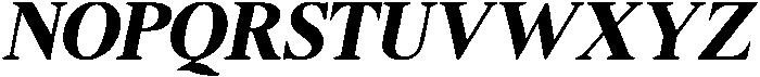 Shequan BlackSemiCondIta otf (900) Font UPPERCASE