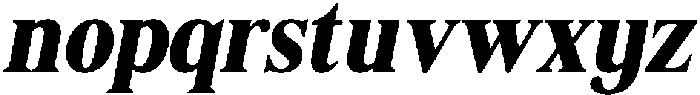 Shequan BlackSemiCondIta otf (900) Font LOWERCASE