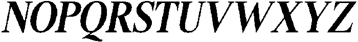 Shequan BoldCondensedItalic otf (700) Font UPPERCASE