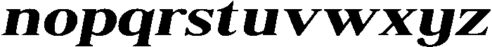 Shequan BoldExpandedItalic otf (700) Font LOWERCASE