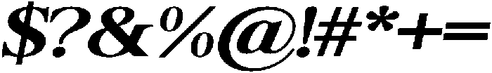 Shequan BoldSemExpIta otf (700) Font OTHER CHARS