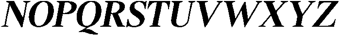 Shequan BoldSemiCondIta otf (700) Font UPPERCASE