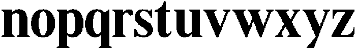 Shequan BoldSemiCondensed otf (700) Font LOWERCASE