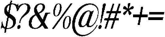 Shequan CondensedItalic otf (400) Font OTHER CHARS