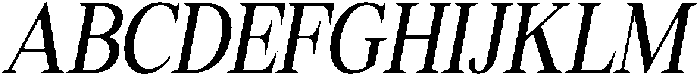 Shequan CondensedItalic otf (400) Font UPPERCASE